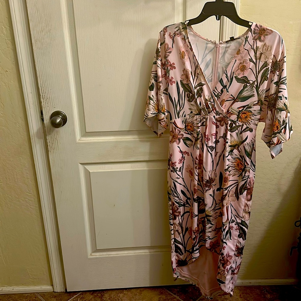 Gianni Bini pink glial midi dress size 0